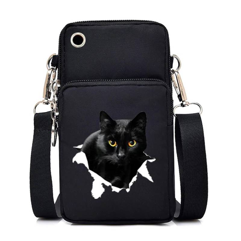 Süße Katzengrafiken, kleine Umhängetaschen für Damen, Harajuku, Tier-Mini-Handytasche, Teenager-Umhängetasche, Damen-Geldbörsen und Handtaschen von Joom DACH