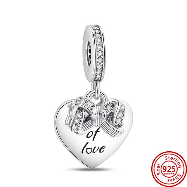 Süßer Junge Mädchen für immer Stammbaum Schloss Herz Bead Fit Charm Sterling Silber 925 Armband Schmuck Geschenk von Joom DACH