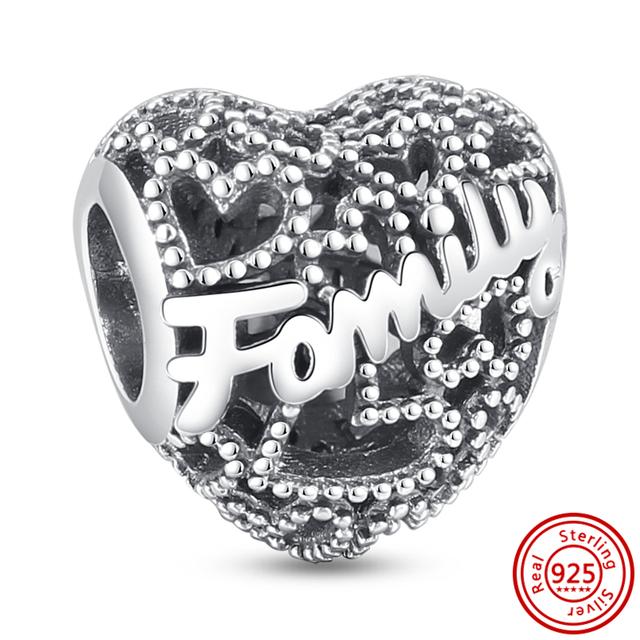 Süßer Junge Mädchen für immer Stammbaum Schloss Herz Bead Fit Charm Sterling Silber 925 Armband Schmuck Geschenk von Joom DACH