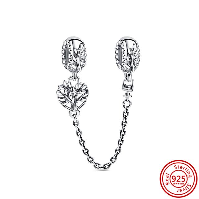 Süßer Junge Mädchen für immer Stammbaum Schloss Herz Bead Fit Charm Sterling Silber 925 Armband Schmuck Geschenk von Joom DACH