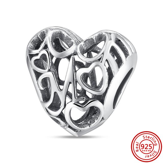 Süßer Junge Mädchen für immer Stammbaum Schloss Herz Bead Fit Charm Sterling Silber 925 Armband Schmuck Geschenk von Joom DACH