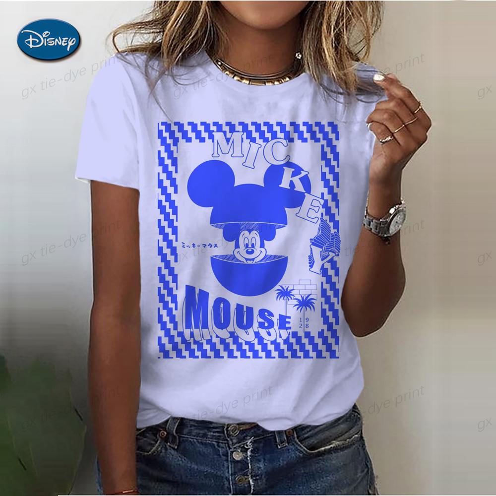 Süßes Damen-T-Shirt mit Mickey-Mouse-Print, Sommer, Herren-Shirt, Mode, Damen-Blusen, 2024 Cartoon Minnie, Damen-Tops, Kawaii-Kleidung XS Süßes Damen-T-Shirt mit Mickey-Mouse-Print, Sommer, Herren-Shirt, Mode, Damen-Blusen, 2024 Cartoon Minnie, Damen-Tops, Kawaii-Kleidung XS von Joom DACH
