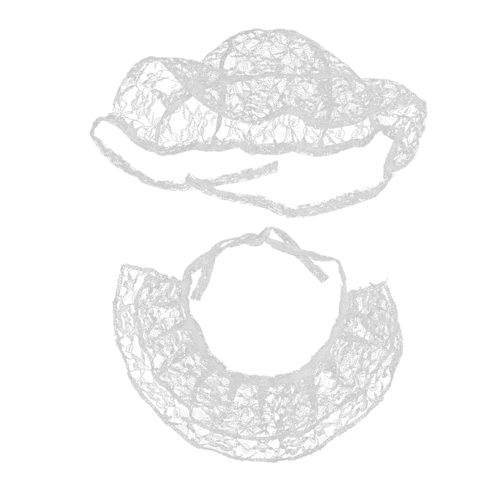 Süßes Spitzen Katzenbandana Verstellbar Atmungsaktiv Haustier Weißes Garn Spitze Lätzchen Hut Anzug für Haustier Katzen HundeS S(for 2-4kg) von Joom DACH