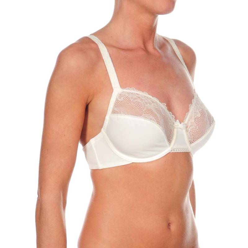 LUCIA Damen Zweifarbiger Bügel-BH aus Spitze 90 COPA C beige von Joom DACH