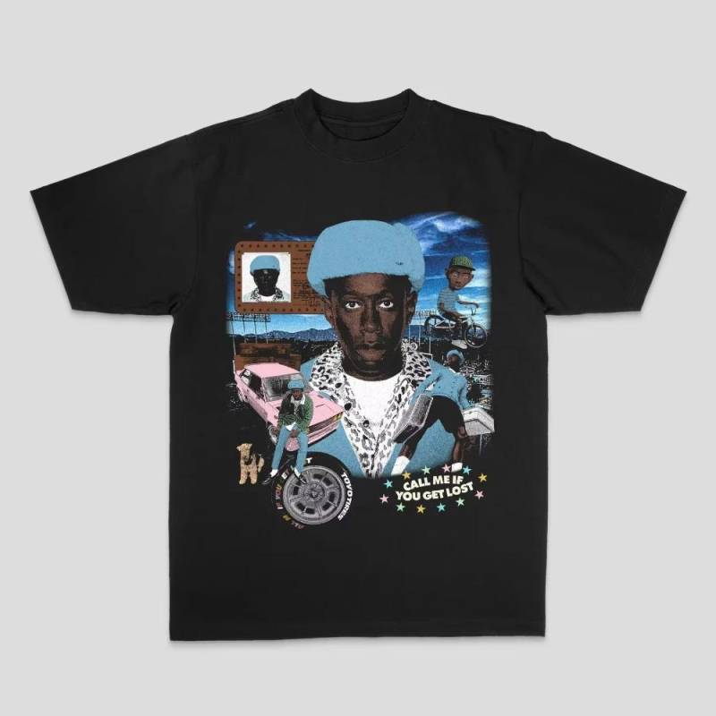 Summer Tyler The Cleator Herren Damen T-Shirt Creator Tyler Rap Hiphop American Street Print Direktsprüh Baumwoll Kurzarm T-Shirt XL von Joom DACH