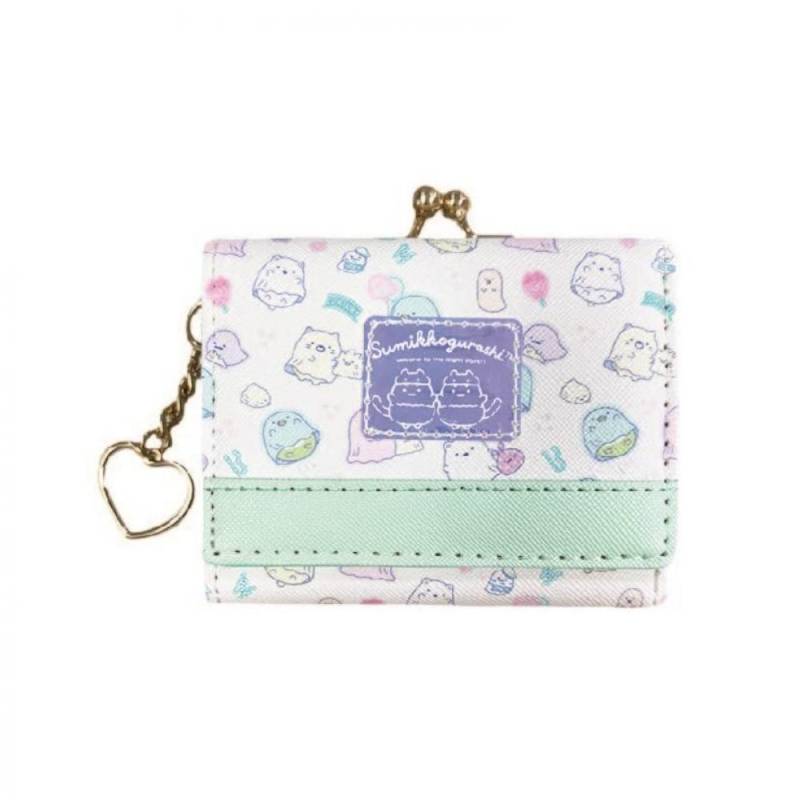 Sun Art Sumikko Gurashi Aurora Patch Series Mini-Geldbörse mit Verschluss, Mint [SG 1622 MIT] von Joom DACH