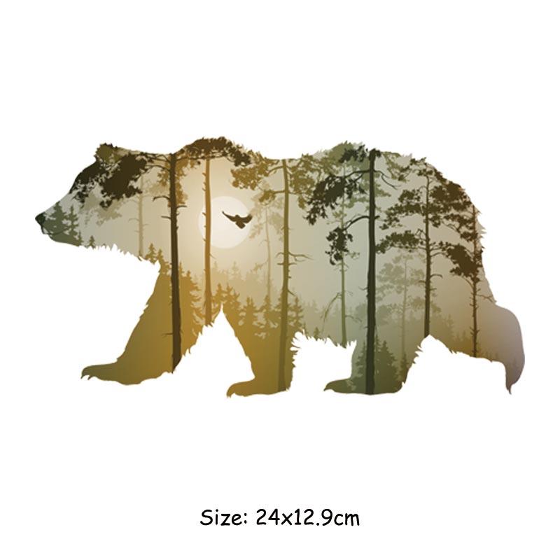 Sun Bear Aufnäher zum Aufbügeln, für Mode, T-Shirt, Jeans, heiße Tränen, Thermotransferdruck, T-Shirt, Kleider, DIY, neues Design, Tier-Patch von Joom DACH