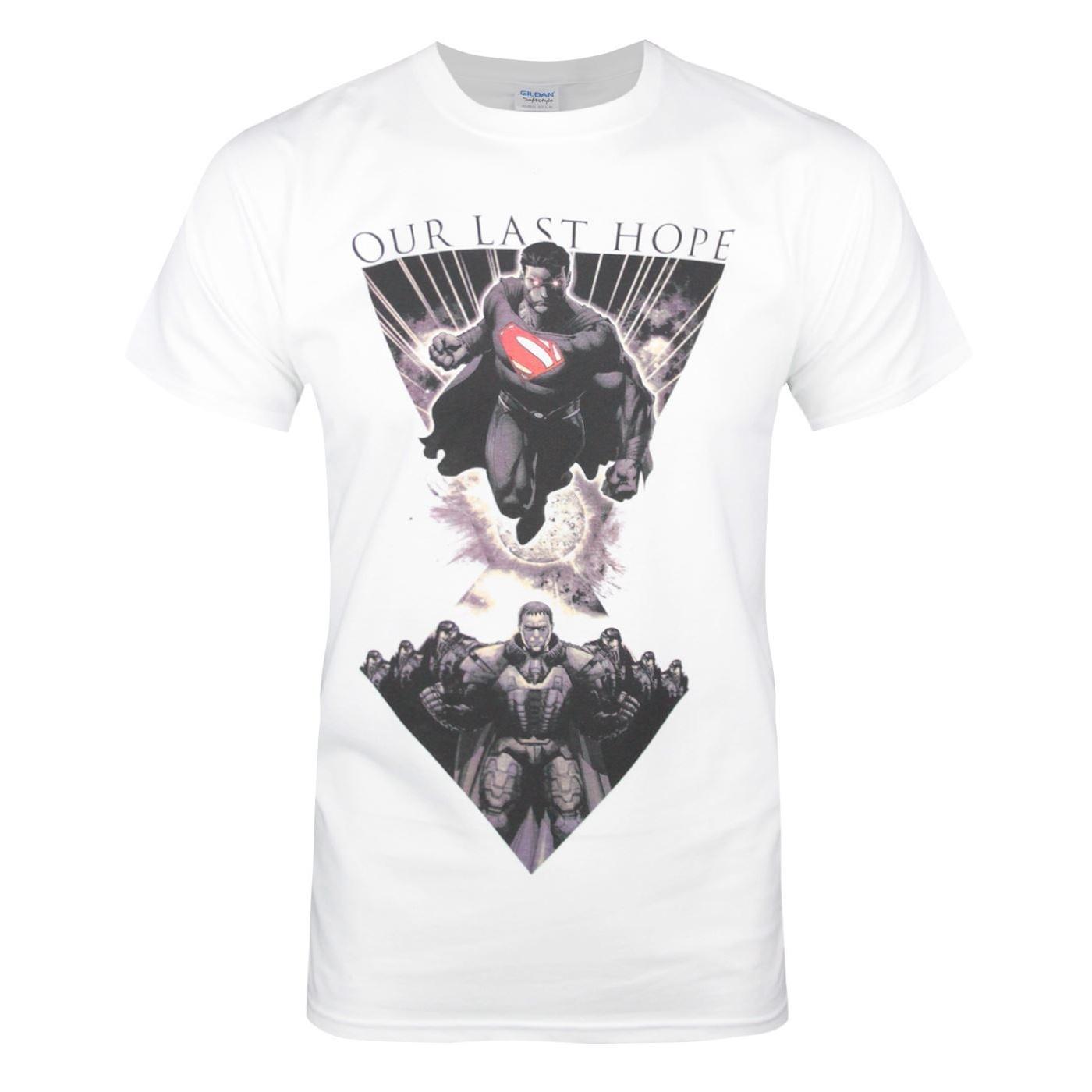 Superman-Männer unser letztes Hoffnungs-T-Shirt XXL schwarz/weiß von Joom DACH
