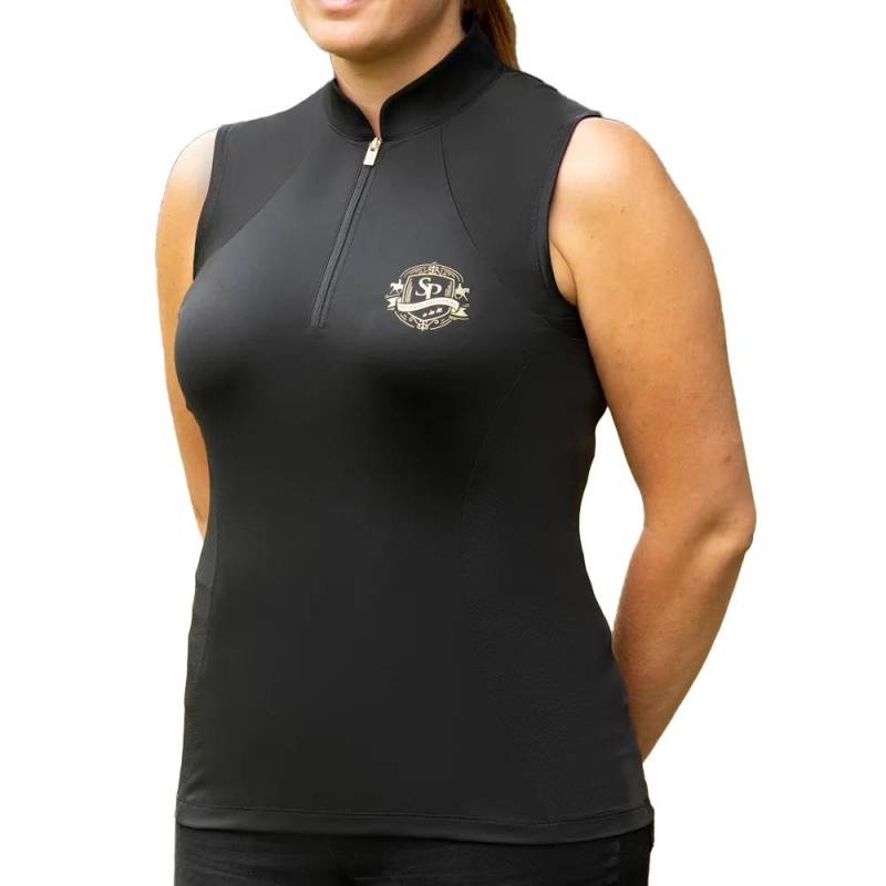 Supreme Products Damen/Damen Showreiter Ärmelloses Top XS schwarz/gold Supreme Products Damen/Damen Showreiter Ärmelloses Top XS schwarz/gold von Joom DACH