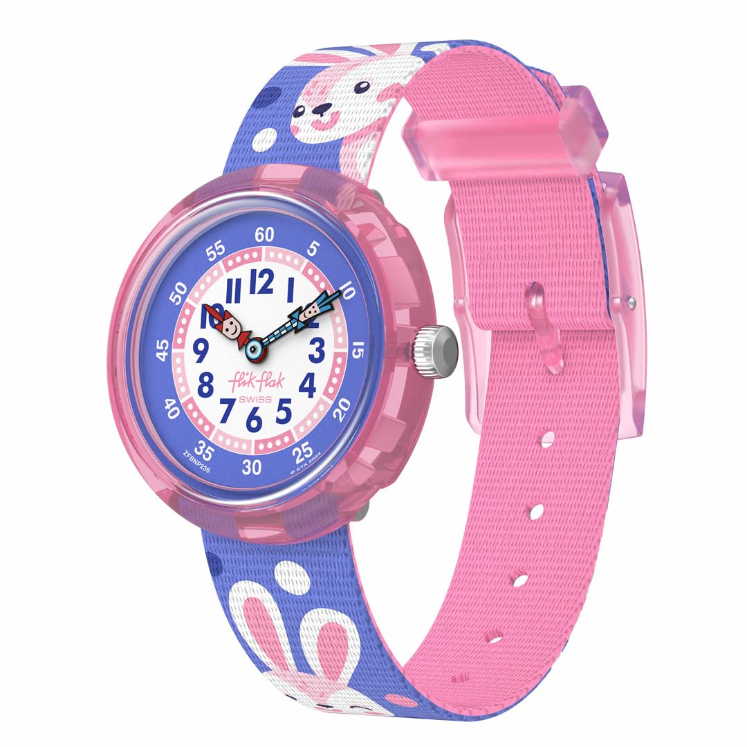 Swatch Flik Flak Peek-A-Bunny Uhr FBNP236 Mädchen Lila von Joom DACH