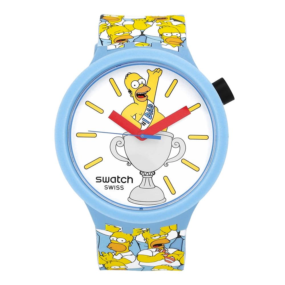 Swatch Unisex Urethanuhr Die Simpsons Best. Papa. Immer. Sb05z100 SB05Z100 von Joom DACH