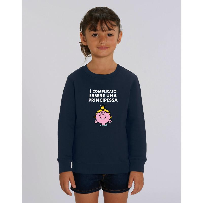 Kinder Sweatshirt ES IST KOMPLIZIERT, EINE PRINZESSIN ZU SEIN 4 ans navy blau von Joom DACH