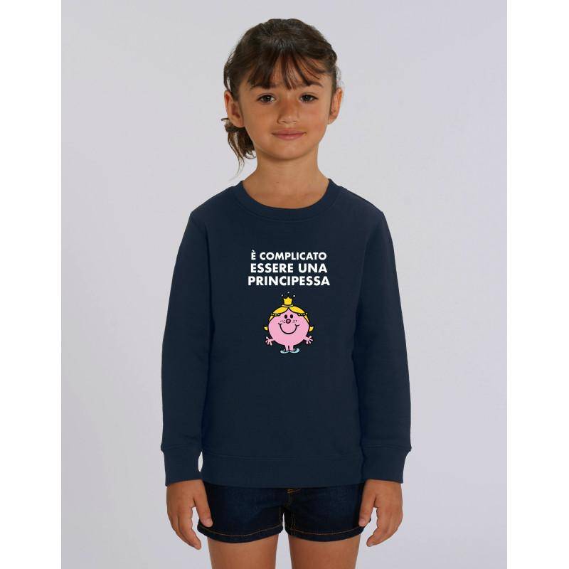 Kinder Sweatshirt ES IST KOMPLIZIERT, EINE PRINZESSIN ZU SEIN 4 ans navy blau von Joom DACH