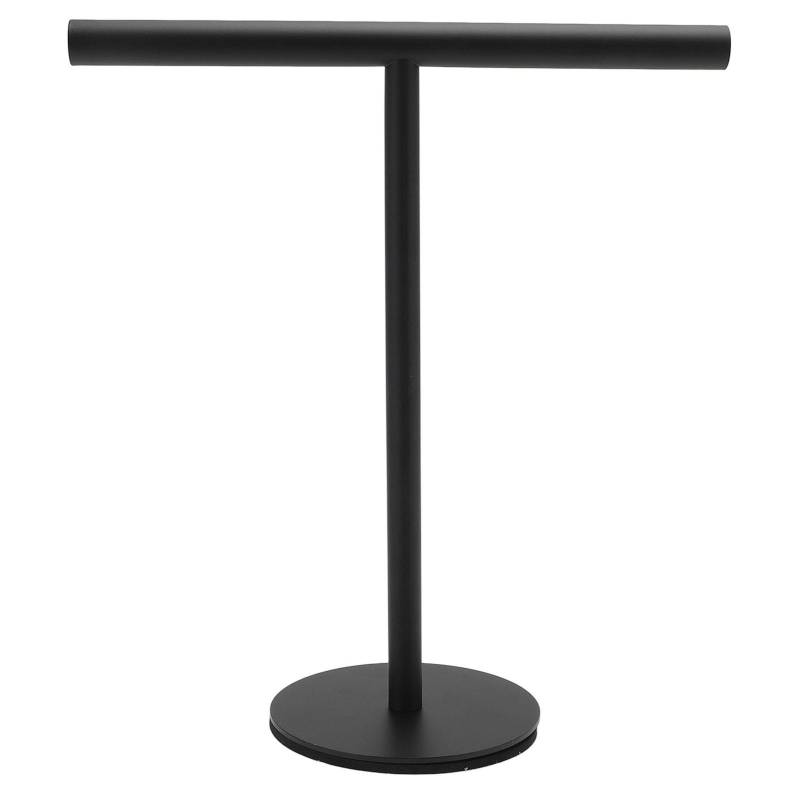 T-Form Handtuchhalter Edelstahl Stehend Handtuchständer mit Schwerem Fuß Schmuckorganizer für schwarz von Joom DACH