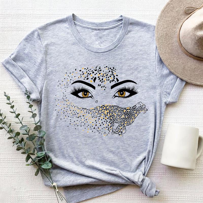 T-Shirt Top Mode T-Shirt Kleidung 90er Jahre süßer Stil Trend Aquarell lässig Kurzarm Frauen Print Lady Female Grafik T-Shirt XXXL von Joom DACH