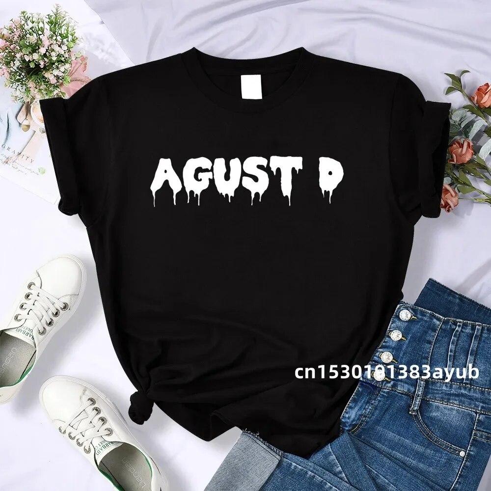 T-Shirt aus 100 % Baumwolle, Unisex, WoUnisex-Kleidung, Bangtan Boy Suga, koreanischer Stil, Kpop-Buchstabenaufdruck, Grafik-T-Shirt, Sommerkleidung, Unisex 3XL von Joom DACH