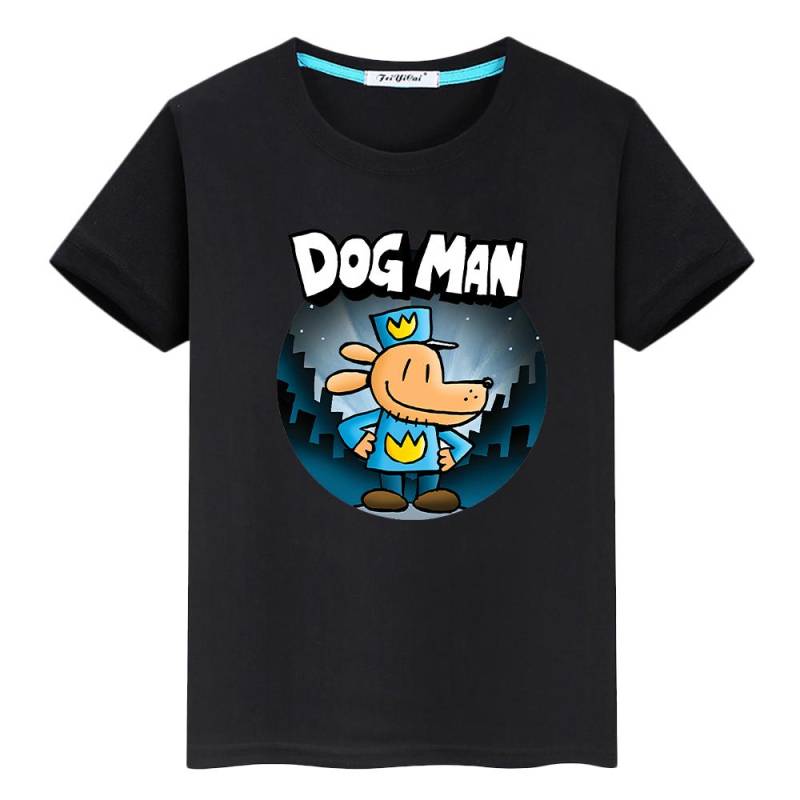 T-Shirt für Kinder Jungen 10 Jahre Hund Mann Kleinkind Mädchen Kleidung 100% Baumwolle Anime Kurze Kawaii Tops Stolz T-Shirt Y2k Kinderkleidung Mädchen 130 schwarz von Joom DACH