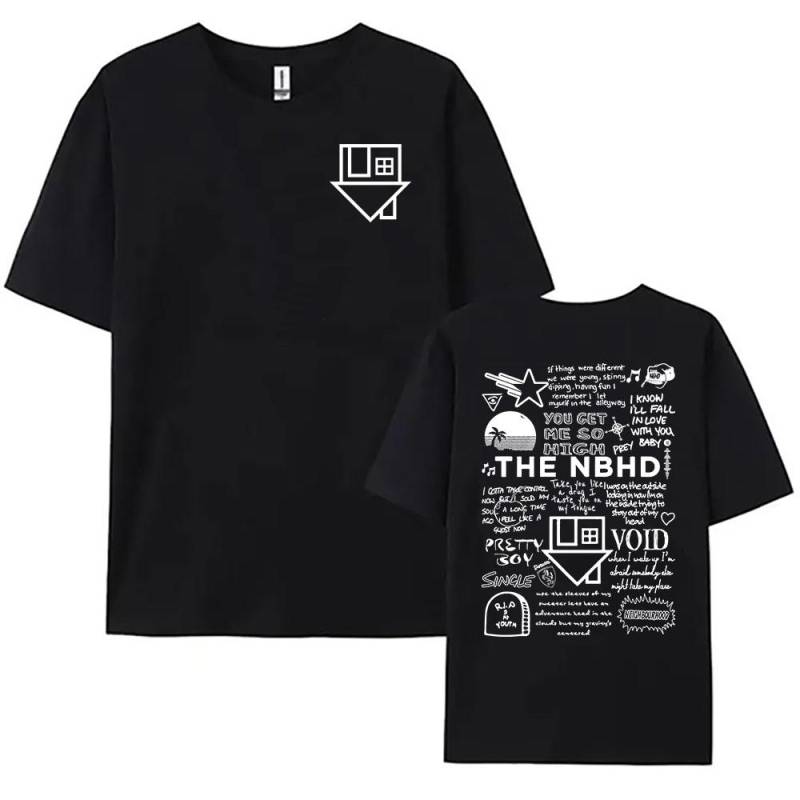 T-Shirt mit Aufdruck „The Neighborhood NBHD Band“ aus Baumwolle, hochwertiges Damen-/Herren-T-Shirt, lässiges Kurzarm-T-Shirt S T-Shirt mit Aufdruck „The Neighborhood NBHD Band“ aus Baumwolle, hochwertiges Damen-/Herren-T-Shirt, lässiges Kurzarm-T-Shirt S von Joom DACH