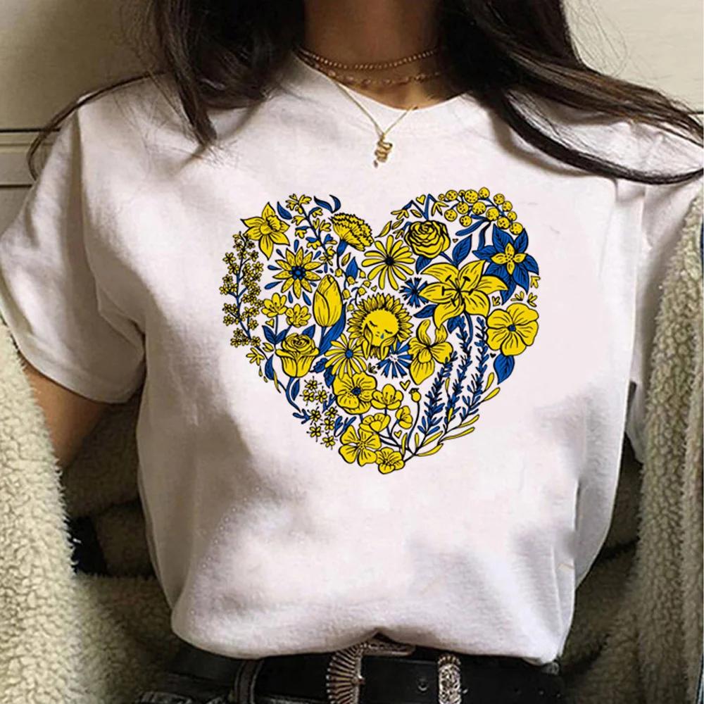 T-Shirt mit Aufdruck der ukrainischen Flagge, T-Shirt mit Damenmuster, japanisches Sommer-Top-T-Shirt, lustiges japanisches Manga-T-Shirt für Mädchen M T-Shirt mit Aufdruck der ukrainischen Flagge, T-Shirt mit Damenmuster, japanisches Sommer-Top-T-Shirt, lustiges japanisches Manga-T-Shirt für Mädchen M von Joom DACH