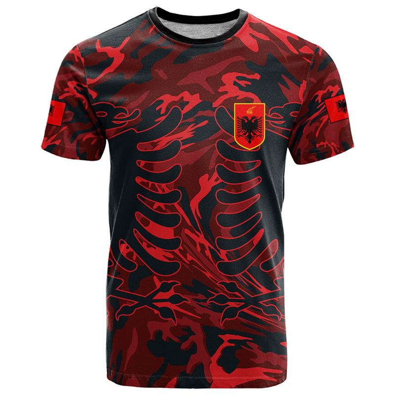 T-Shirts mit Grafik und Albanien-Flagge, albanisches Nationalemblem, 3D-Druck, T-Shirt für Männer, Kleidung, Sportwettbewerb, Trikot, Adler, T-Shirt für Jungen S T-Shirts mit Grafik und Albanien-Flagge, albanisches Nationalemblem, 3D-Druck, T-Shirt für Männer, Kleidung, Sportwettbewerb, Trikot, Adler, T-Shirt für Jungen S von Joom DACH