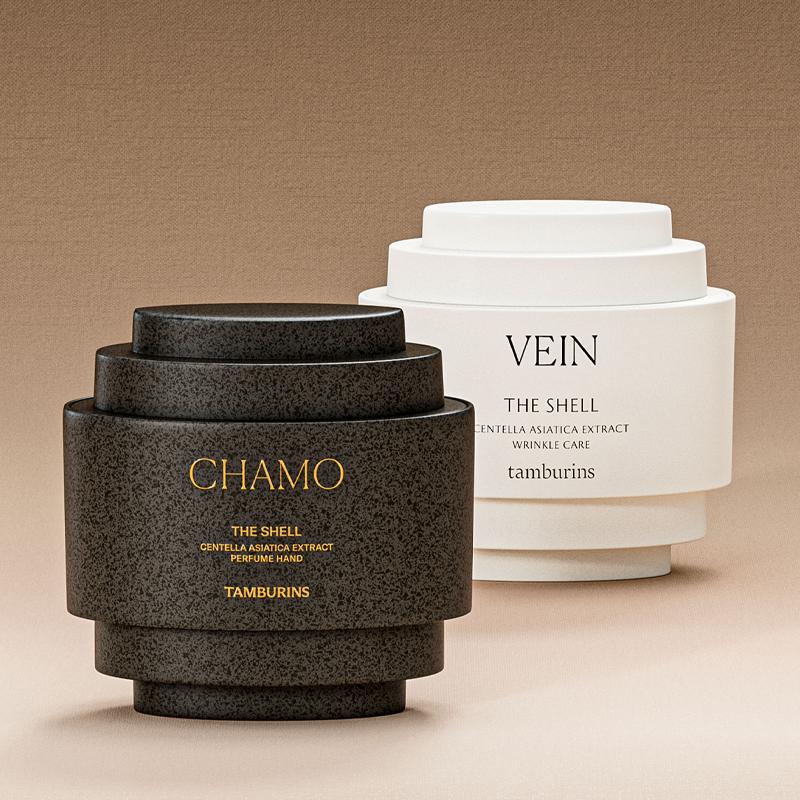 [Stray Kids Felix] TAMBURINS The Shell Centella Asiatica Extrakt Parfüm Handcreme 15ml/30ml (16 Optionen) 15mLx2 SET(CHAMO+VEIN) von Joom DACH