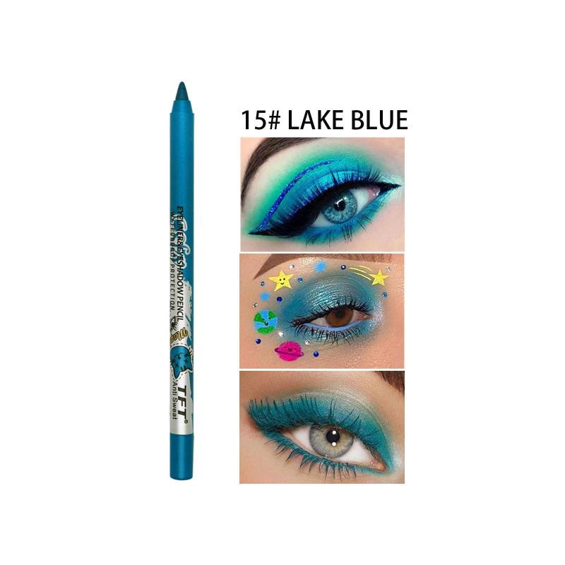 TFT Pearl Eyeshadow Pencil Color Eyeliner, wasserfest, nicht verschmierend, modisches Make-up von Joom DACH