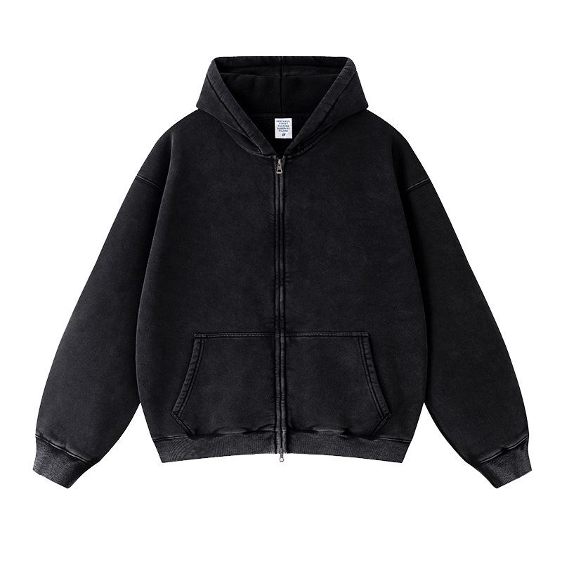 TILANI Herren Gewaschener Retro Batik Reißverschluss Hoodie Cardigan M von Joom DACH