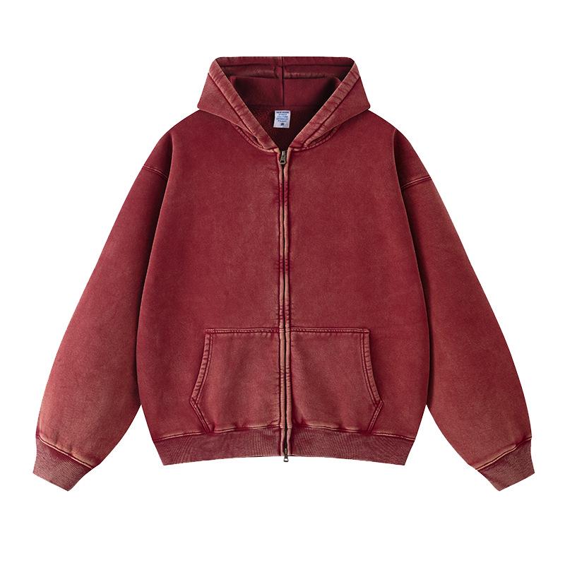 TILANI Herren Gewaschener Retro Batik Reißverschluss Hoodie Cardigan M von Joom DACH