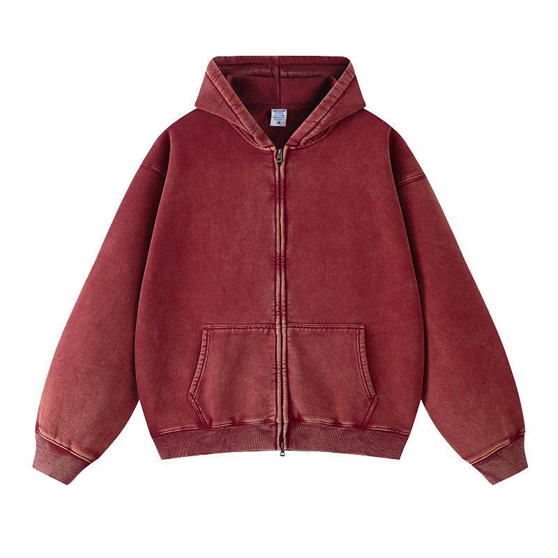 TILANI Herren Gewaschener Retro Batik Reißverschluss Hoodie Cardigan M von Joom DACH