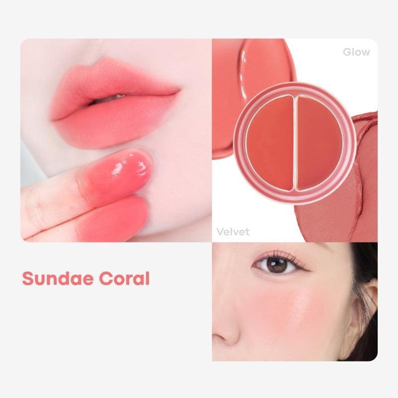 [TONYMOLY] Cheek Tone Lip and Cheek Duo Balm 4.8g 03 Sundae Coral von Joom DACH