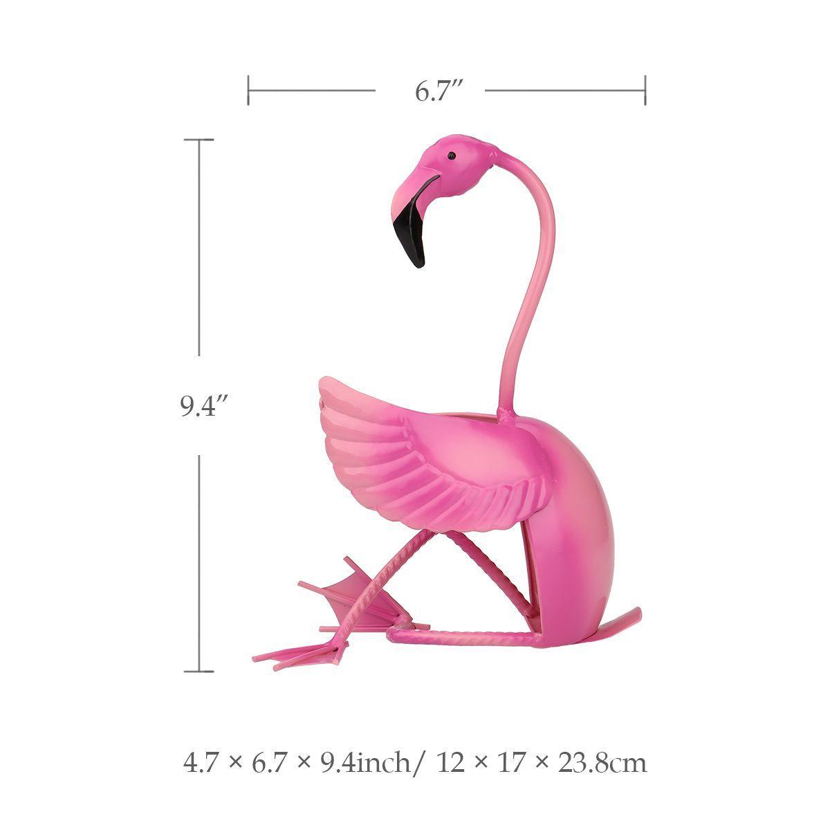 TOOARTS Flamingo-Weinhalter, Weinregal, Metallskulptur, praktische Skulptur, Heimdekoration, Kunsthandwerk von Joom DACH