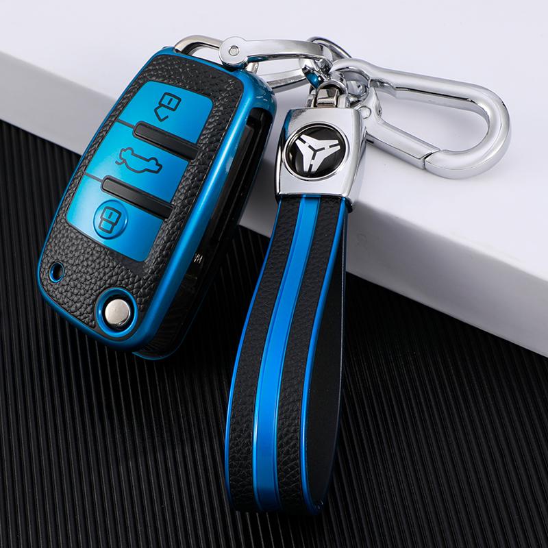 TPU Leder Auto Fernbedienung Schlüssel Fall Abdeckung Schlüsselbund Schutz Für A3 8P A4 B7 B8 B5 B9 B6 A1 a5 Q7 Q5 A6 4F C6 C5 C7 C4 TT Q3 S3 A7 A8 C4 8N 8V 8L key cover with chain blau von Joom DACH