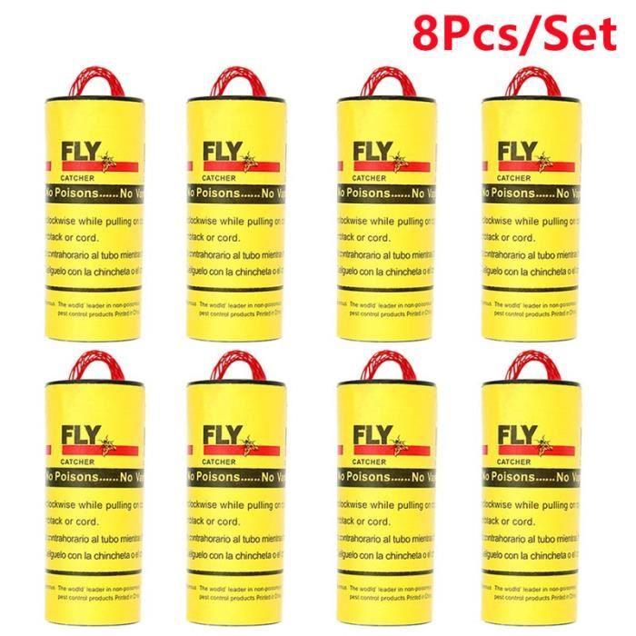 TU dich zusammen mit zu binden, Rouleaux Collant Papier Mouche Maison Chambre Colle Mouche Éliminent Les Mouches Insecte Bug Colle - 8PCS[F20189] von Joom DACH