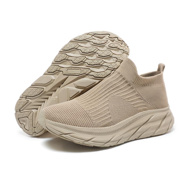 TUINANLE Damen-Turnschuhe, klobige Turnschuhe, Plateauschuhe, atmungsaktive Damen-Slipper, lässige Sport-Wanderschuhe, Übergröße 36–44 40 khaki von Joom DACH