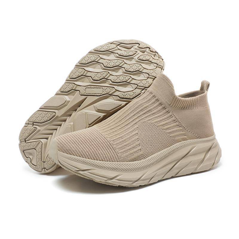 TUINANLE Damen-Turnschuhe, klobige Turnschuhe, Plateauschuhe, atmungsaktive Damen-Slipper, lässige Sport-Wanderschuhe, Übergröße 36–44 40 khaki von Joom DACH
