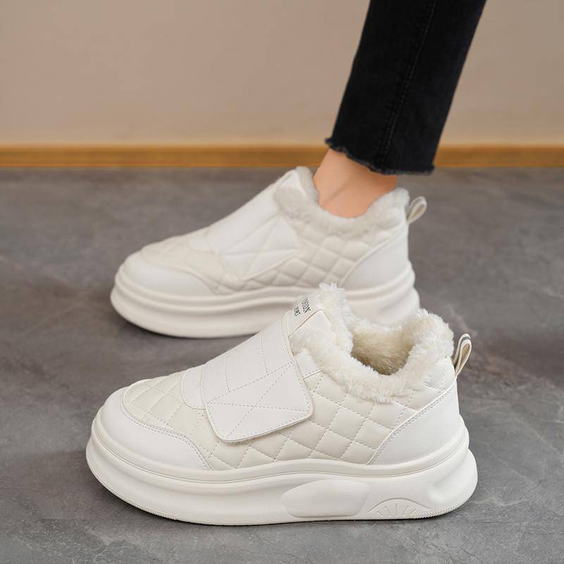 TUINANLE Damen Winter Baumwollschuhe Komfort Plüsch Lässige Laufschuhe Rutschfeste Outdoor Sneaker 41 beige von Joom DACH