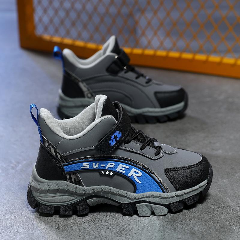 TUINANLE Kinder Winter-Kletterschuhe, dicker Plüsch, warm, rutschfest, für Jungen, Outdoor, Freizeitschuhe aus Baumwolle 40 blau von Joom DACH