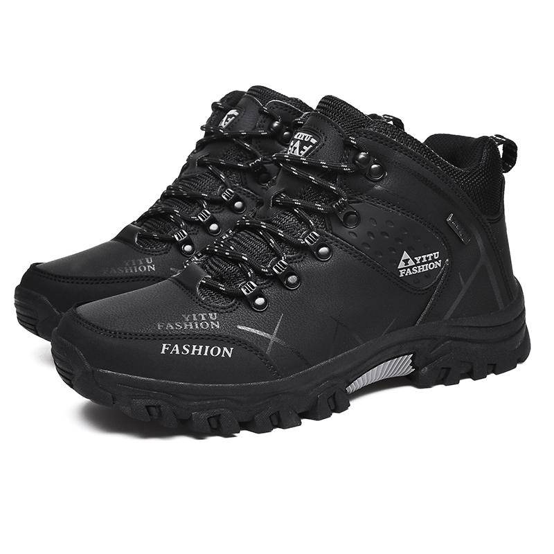 TUINANLE Männer Stiefel Wasserdichte Leder Turnschuhe Outdoor Männlichen Wanderschuhe Arbeitsschuhe Größe 39-47 43 schwarz TUINANLE Männer Stiefel Wasserdichte Leder Turnschuhe Outdoor Männlichen Wanderschuhe Arbeitsschuhe Größe 39-47 43 schwarz von Joom DACH