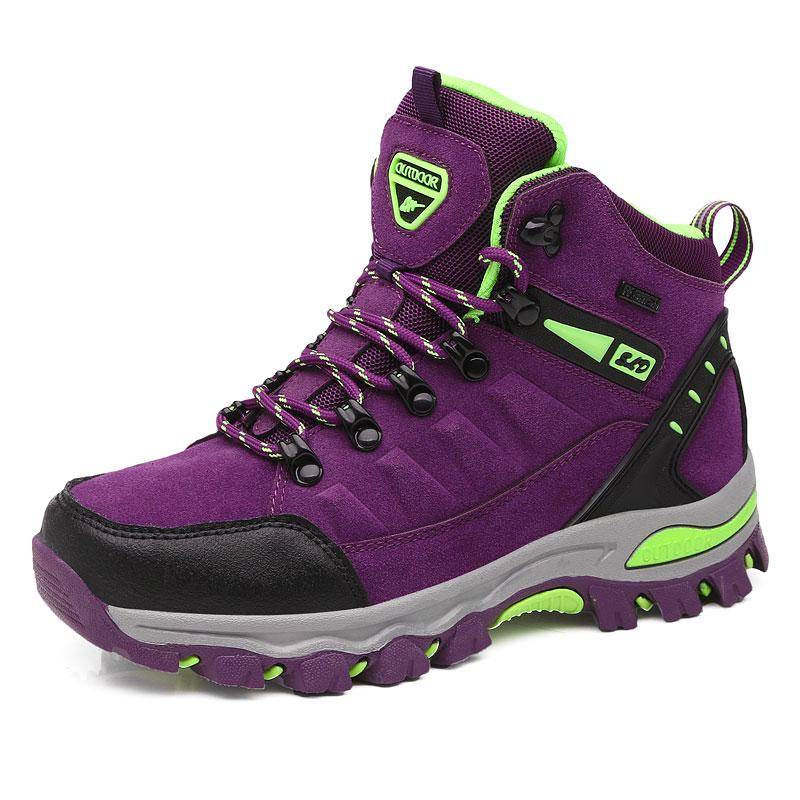 TUINANLE Männer Wanderschuhe Hohe Qualität Turnschuhe Herbst Winter Trekking Berg Wasserdicht Klettern Athletisch Outdoor Sport Schuhe Stiefel 39 violett von Joom DACH