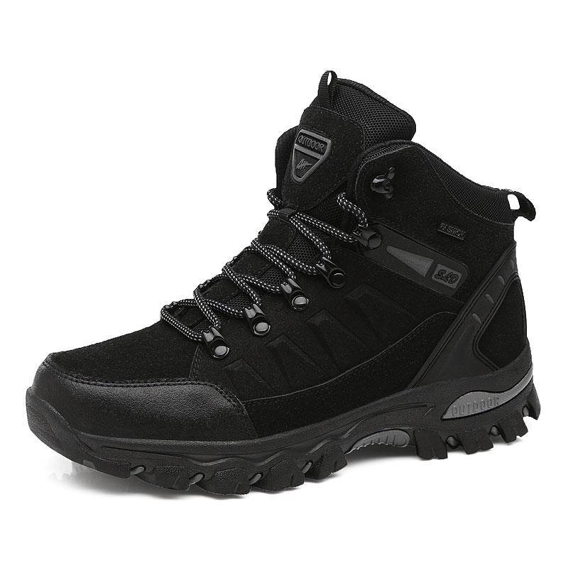 TUINANLE Männer Wanderschuhe Hohe Qualität Turnschuhe Herbst Winter Trekking Berg Wasserdicht Klettern Athletisch Outdoor Sport Schuhe Stiefel 45 schwarz von Joom DACH