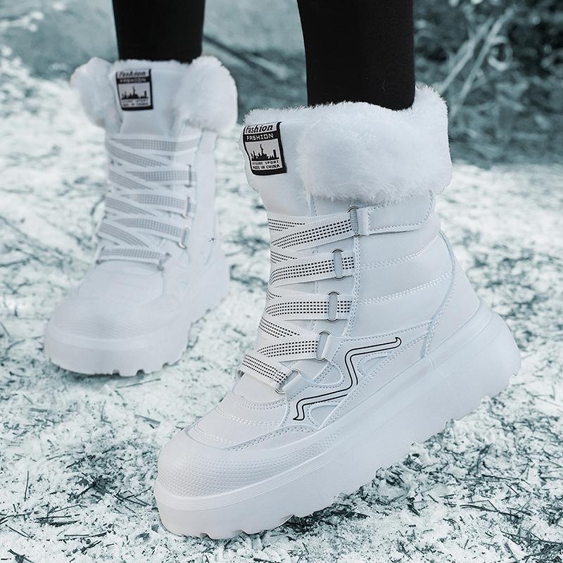 TUINANLE Winter Schneestiefel Damen Baumwollschuhe Verdickt Rutschfest Plüsch Stiefeletten Weiche Sohle Warme Outdoor Schuhe 38 weiß TUINANLE Winter Schneestiefel Damen Baumwollschuhe Verdickt Rutschfest Plüsch Stiefeletten Weiche Sohle Warme Outdoor Schuhe 38 weiß von Joom DACH