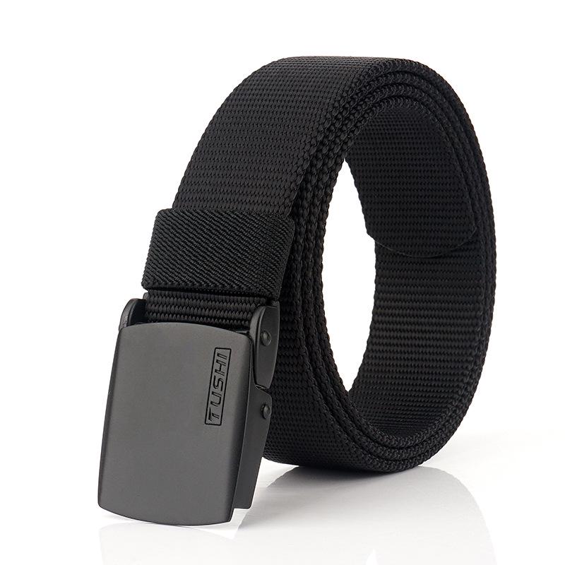 TUSHI3.5CM Herren-Taillengürtel für Outdoor-Taktiken, dicker, schnell trocknender Canvas-Gürtel aus Nylon, lässig 120cm von Joom DACH