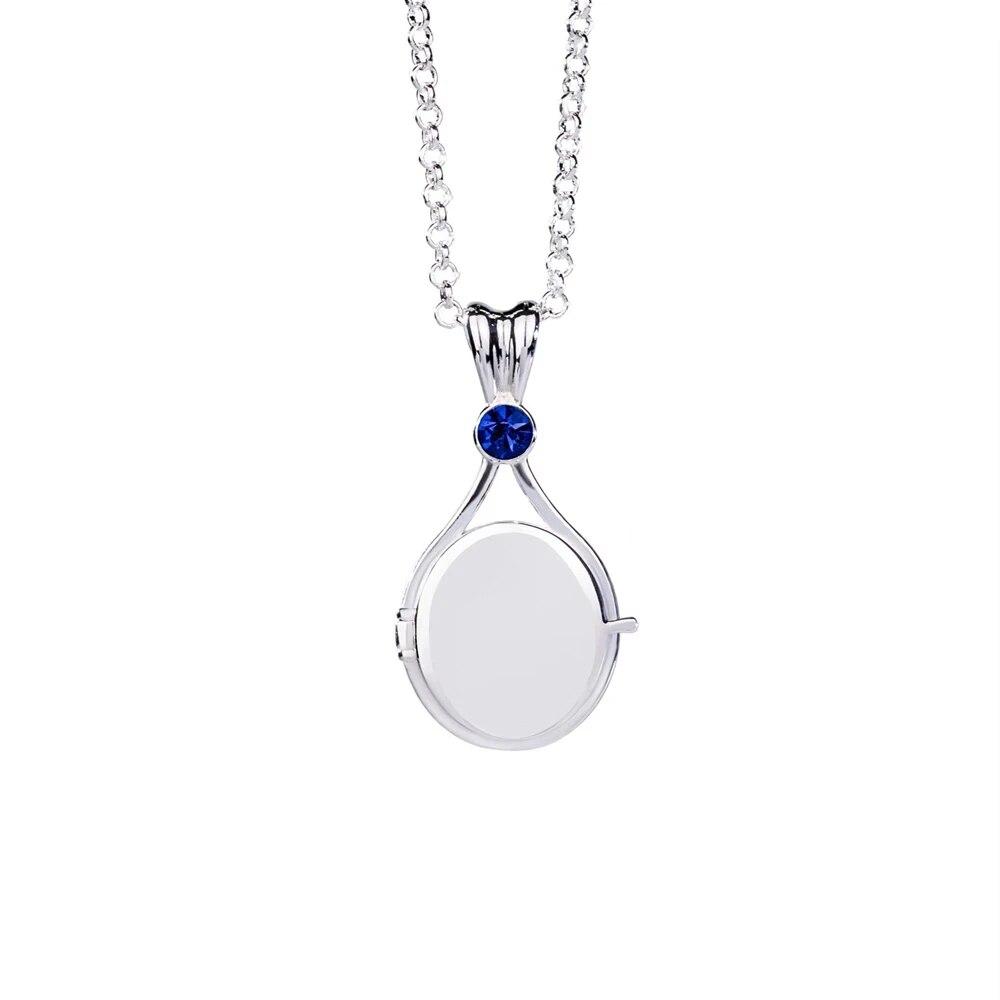 TV H2O Öffnende Shell Anhänger Halskette Frauen Mode Gilrs Meerjungfrau Kristall Silber Farbe Kupfer Zirkon Choker Schmuck Zubehör von Joom DACH