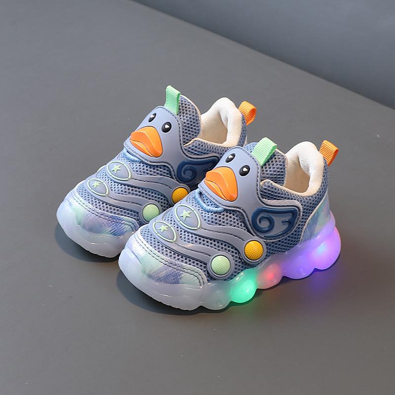 TWINFLAMES Baby Licht Schuhe Neue Atmungsaktive Mesh Schuhe Weiche Sohlen Baby Kleinkind Schuhe Kinder Turnschuhe 25 blau von Joom DACH