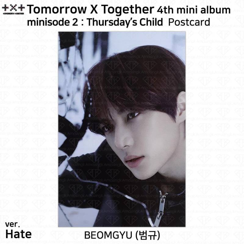 TXT 4. Mini-Album Minisode 2 Thursday's Child Offizielle Fotokarte Postkarte KPOP Beomgyu - Postcard #H von Joom DACH