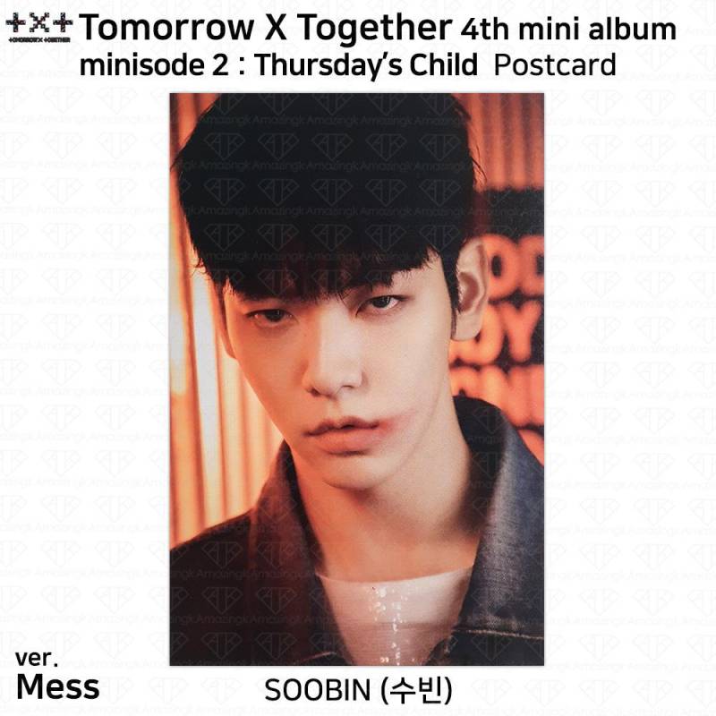 TXT 4. Mini-Album Minisode 2 Thursday's Child Offizielle Fotokarte Postkarte KPOP Soobin - Postcard #M von Joom DACH