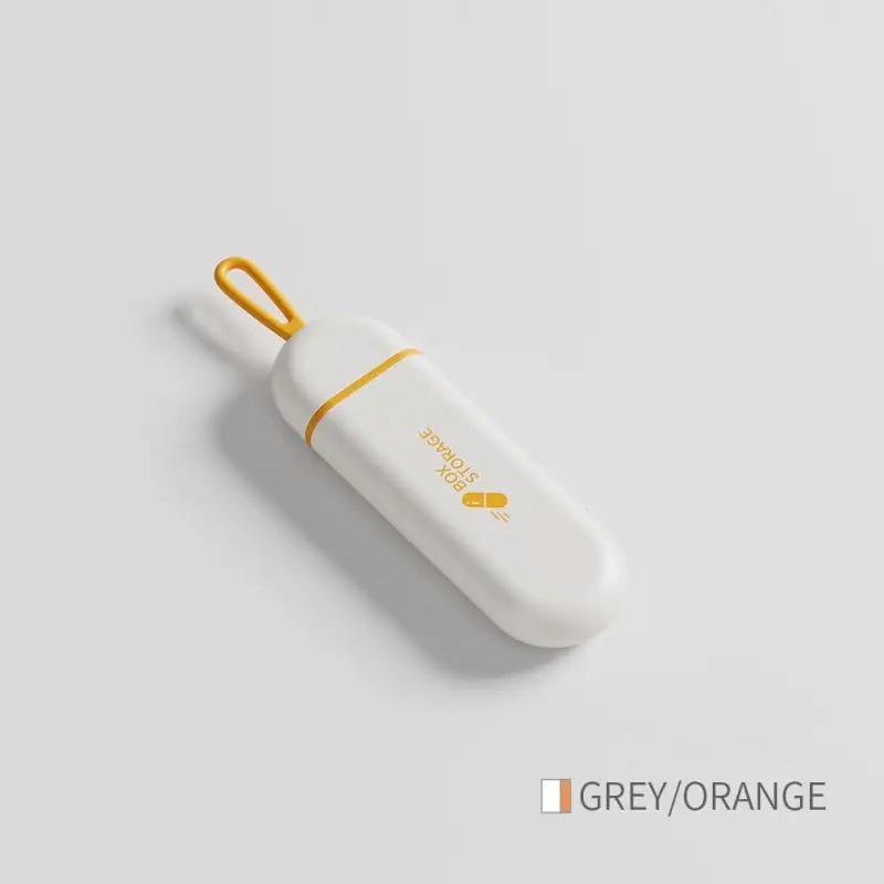 Täglicher Pillen-Organizer, tragbar, ordentlich und ordentlich, Pillenmanagement, Reise-Pillenspender, Medikamentenbox, langlebige Pillenbox orange von Joom DACH