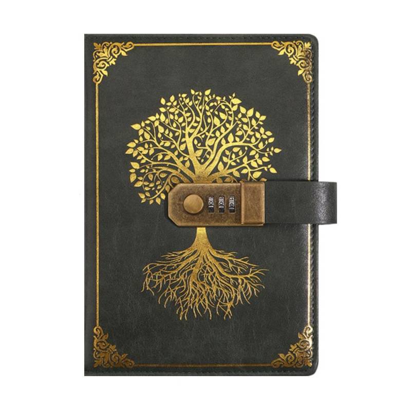 Tagebuch A5 Notizbuch mit Schloss zum Schutz von Geheimnissen Reisetagebuch Büro Schulbedarf Style2-Green Tagebuch A5 Notizbuch mit Schloss zum Schutz von Geheimnissen Reisetagebuch Büro Schulbedarf Style2-Green von Joom DACH