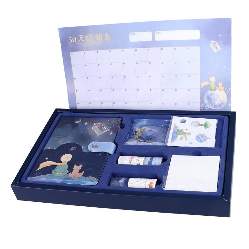 Tagebuch-Set Romantisch Entzückend 3D Einleitungsseite 192 Seiten Tagebuch und Klebebänder Aufkleber DIY Journaling-Kit von Joom DACH