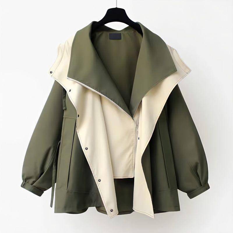 Taillenkollektion Mittellanger Windbreaker Koreanische Version Damen Frühling und Herbst Freizeitmantel XL grün Taillenkollektion Mittellanger Windbreaker Koreanische Version Damen Frühling und Herbst Freizeitmantel XL grün von Joom DACH